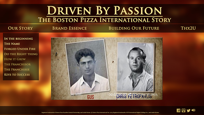 Boston Pizza Video Portal
